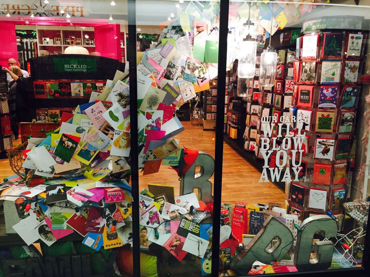 Terrific Papyrus greeting cards window display Australian Newsagency Blog