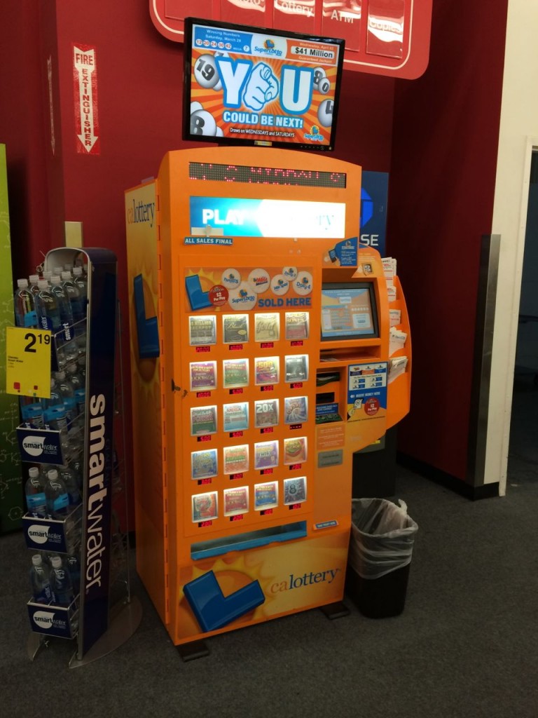 The lottery and scratchie ticket vending machine Australian