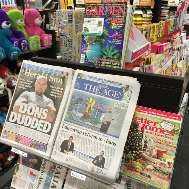 The right magazines with newspapers work in newsagencies Australian