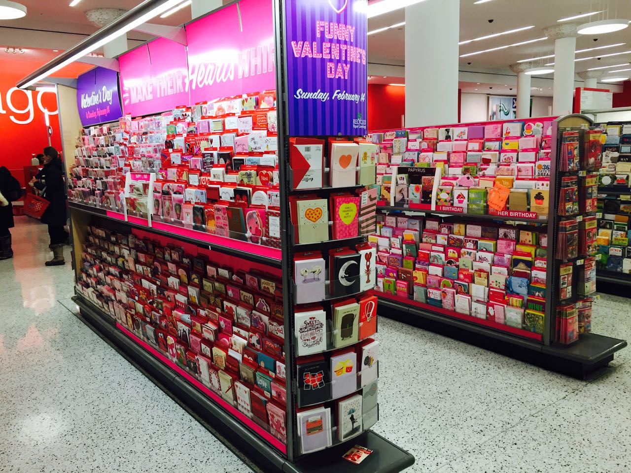 Valentine’s Day cards at Target in the US Australian Newsagency Blog