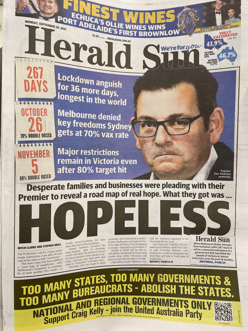 Another day political lobbying by the Herald Sun | Australian Newsagency